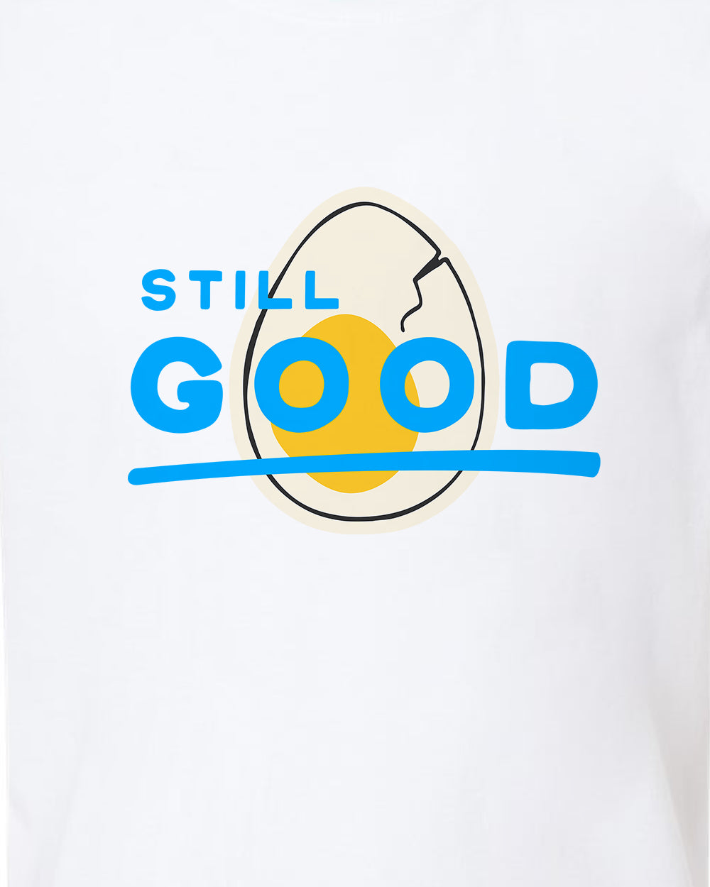 Still Good Egg Cropped Tee by Seen Not Seen