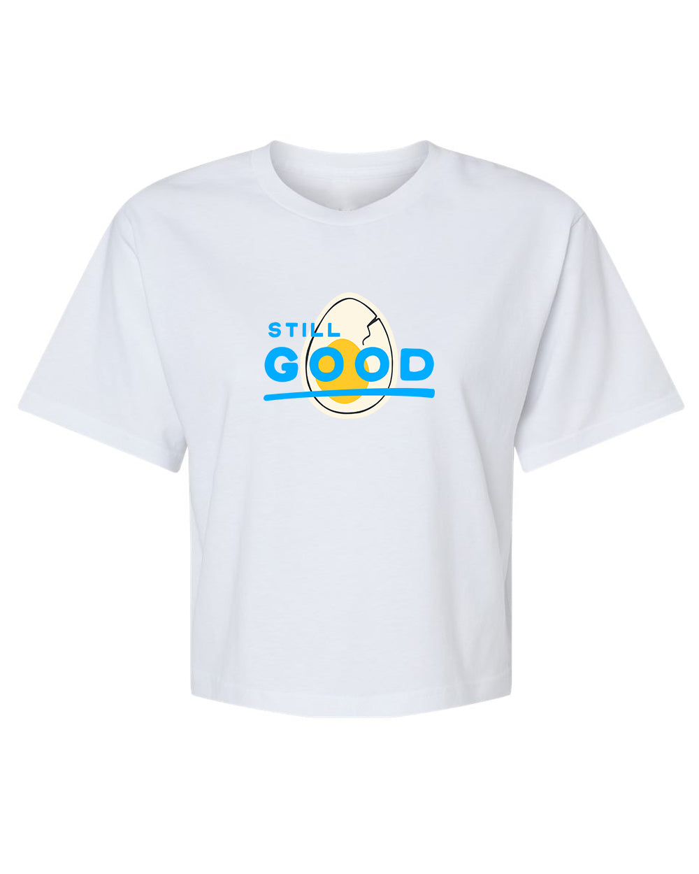 Still Good Egg Cropped Tee by Seen Not Seen