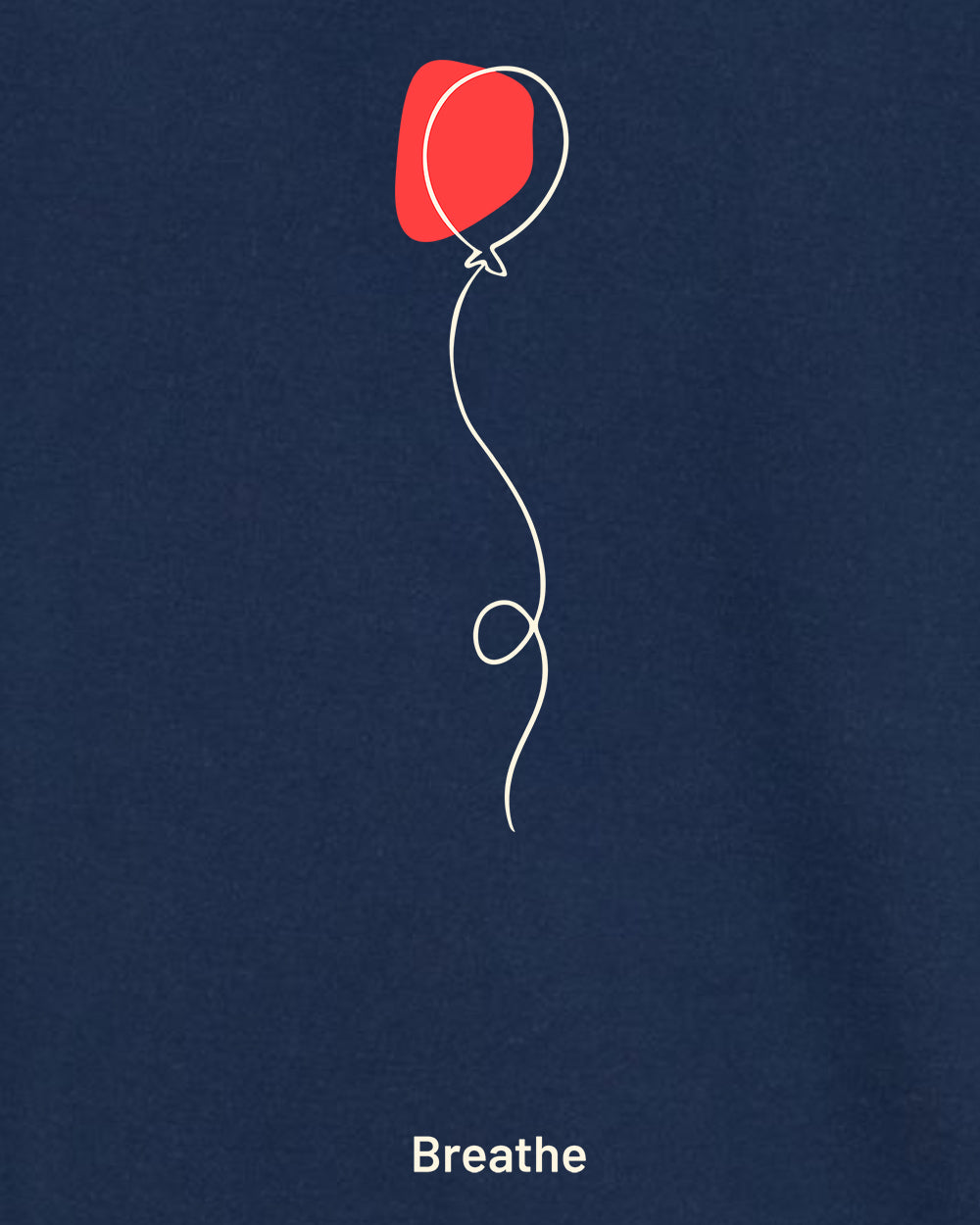 Breathe Balloon Unisex Hoodie Detail by  Seen Not Seen