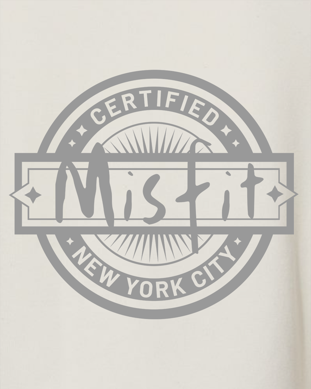Certified Misfit Cropped Crewneck - NYC - Seen Not Seen
