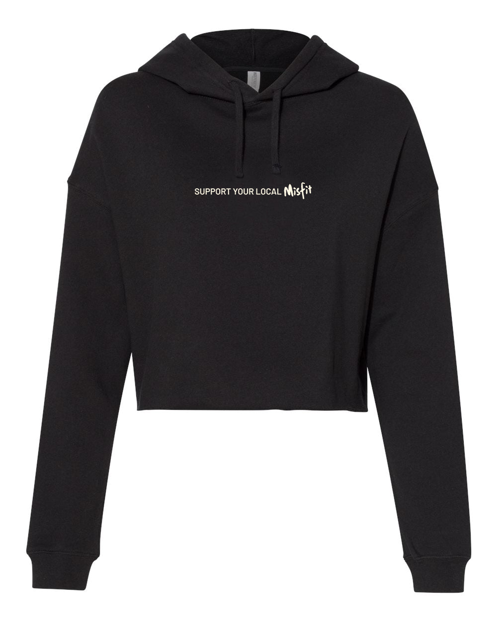 Support Your Local Misfit Cropped Hoodie for Women by Seen Not Seen
